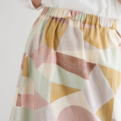 Pathway by Bookhou - Shapes - 2A - Cotton Linen Fabric