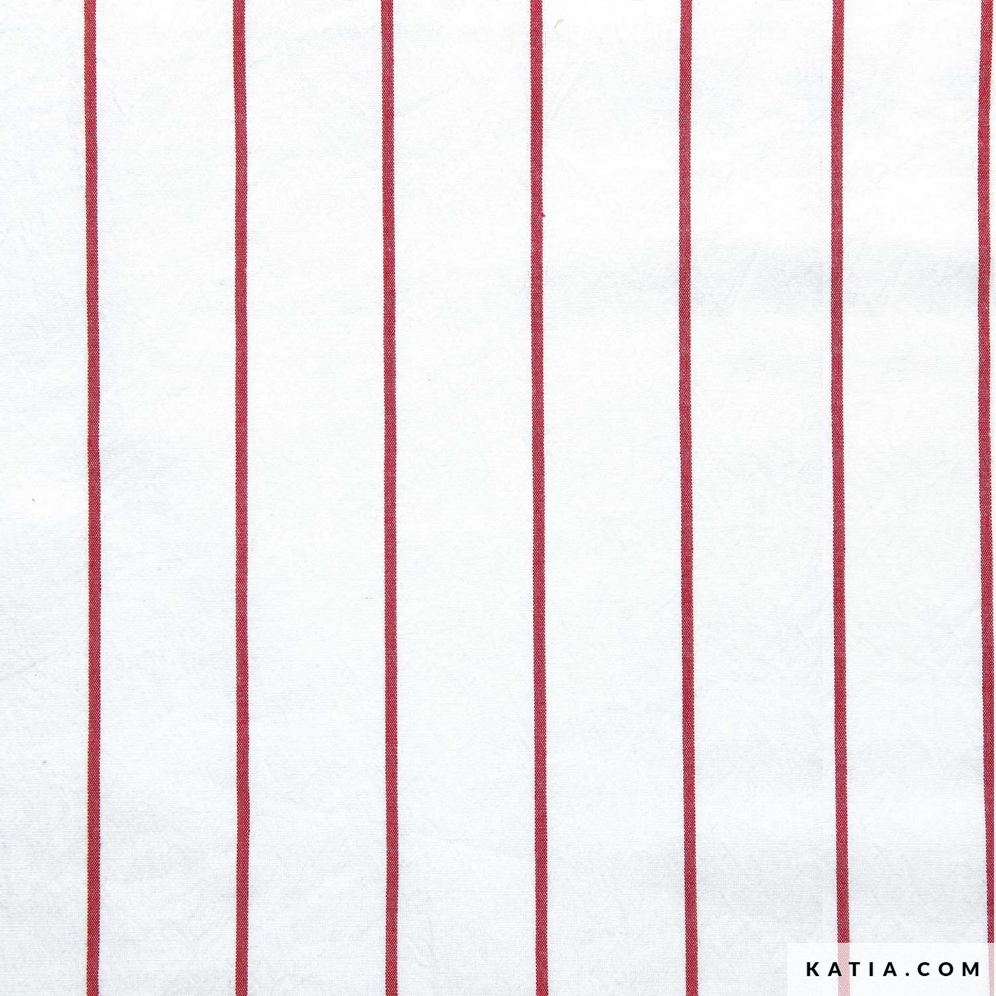 Nautic Stripes - Red & Ecru - Woven Cotton