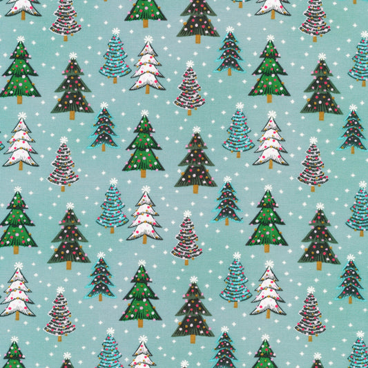 Festive Forest - Organic Quilting Cotton Fabric - GOTS