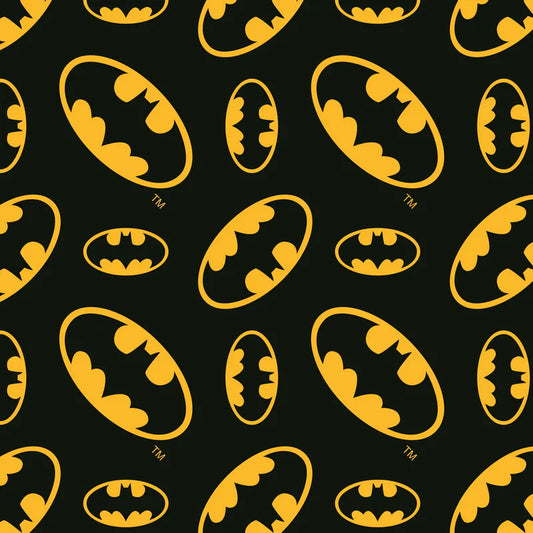 Batman Logo - Cotton FLANNEL Fabric
