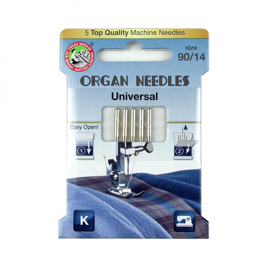 ORGAN Brand Needles Universal Size 90/14 - 5 count