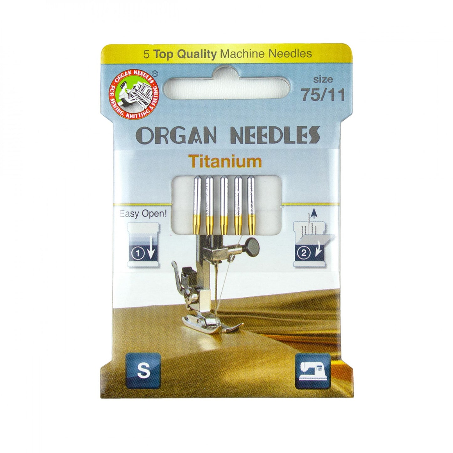 ORGAN Brand Titanium - 75/11 - 5 Count