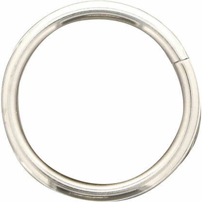 UNIQUE SEWING Round Rings - 38mm (11⁄2″) - Silver - 4 pcs