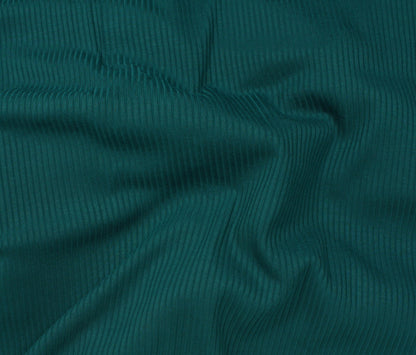 Bamboo Rib Knit - Peacock