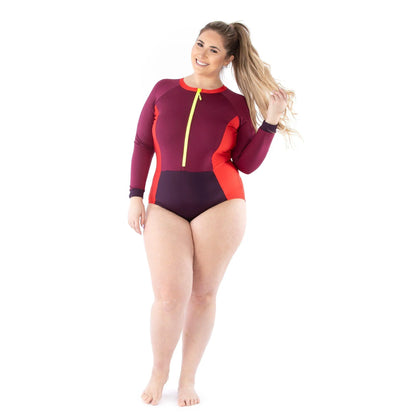 Jalie - 4013 - ZOE Long-Sleeve Rashguard Swimsuit