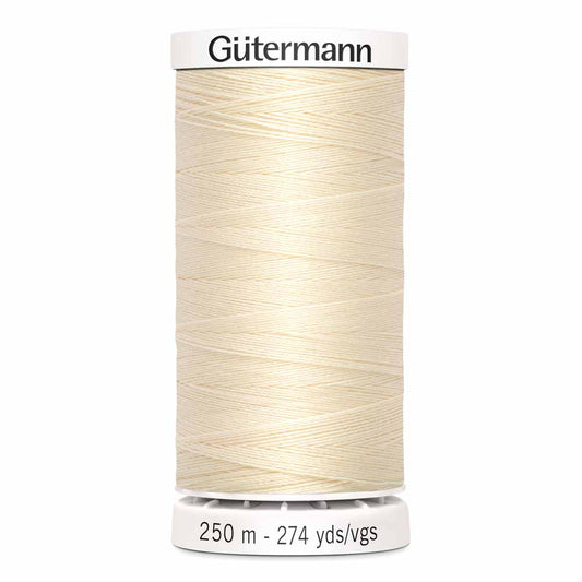 Gütermann Sew-All Thread 250m - Ivory Col. 800