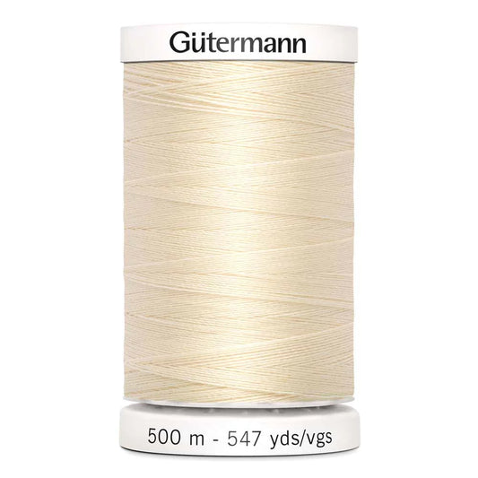 Gütermann Sew-All Thread 500m - Ivory Col. 800