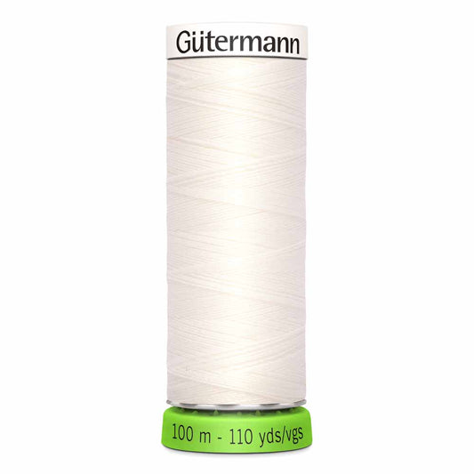 Gütermann rPet (100% Recycled) Sew-All Thread 100m - Col. 111 - Oyster