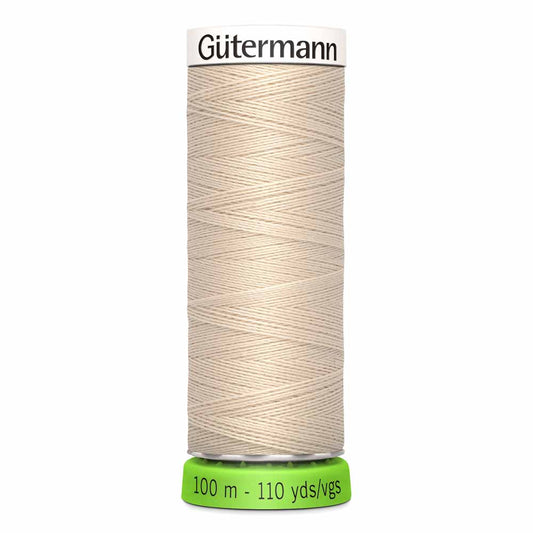Gütermann rPet (100% Recycled) Sew-All Thread 100m - Col. 169 - Bone