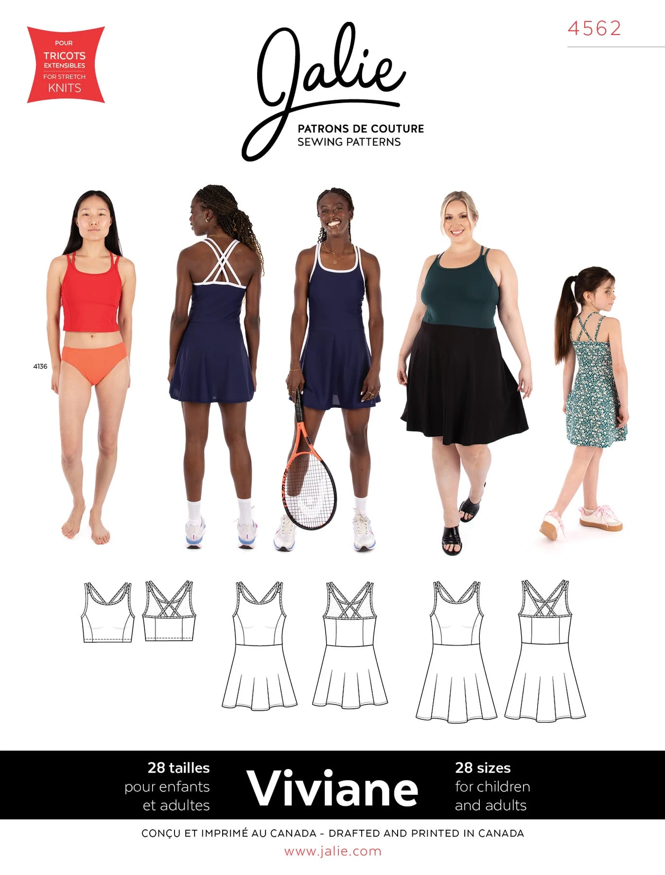 Jalie - 4562 - Viviane Athletic Top & Dress