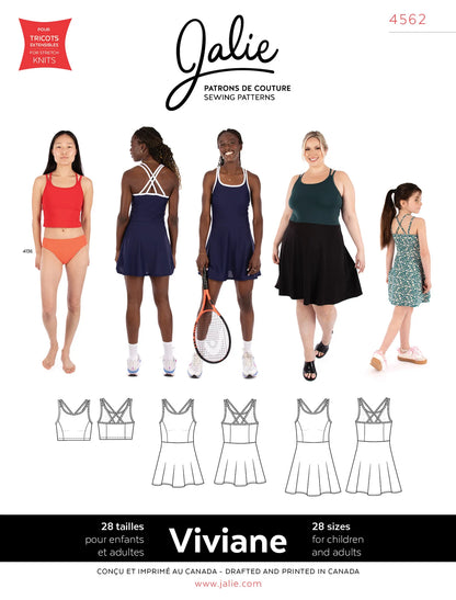 Jalie - 4562 - Viviane Athletic Top & Dress