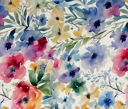 Rayon Jersey Knit - Watercolour Floral