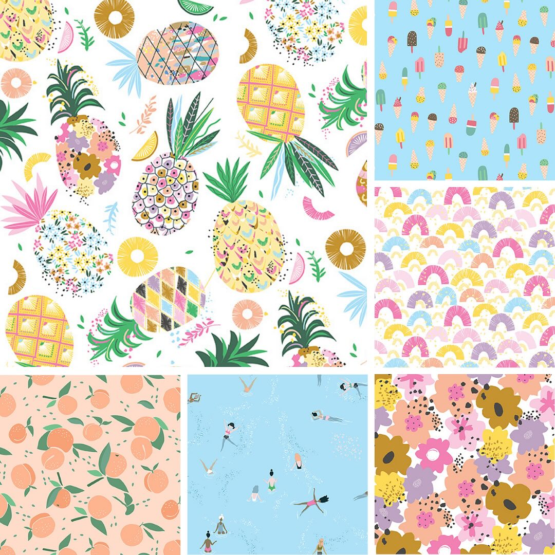 Fbri 4 Riverside Scoop There It Is - Pineapple Crush - Cotton Fabric – Riverside Fabrics