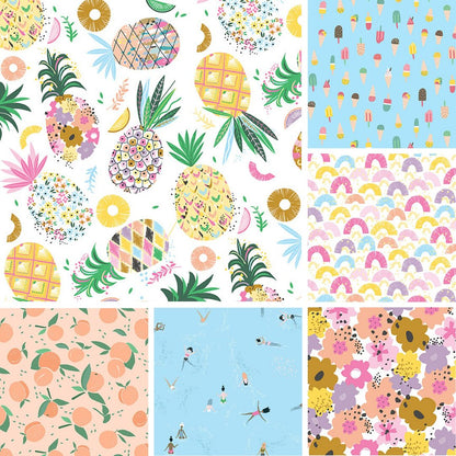 Wild Swimming - Pineapple Crush  - Cotton Fabric