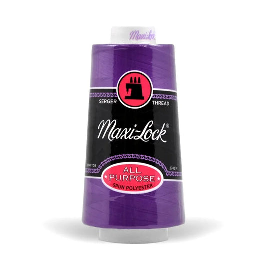 Maxi-lock All Purpose Polyester 50wt Serger Thread - 3000 yards each - Purple