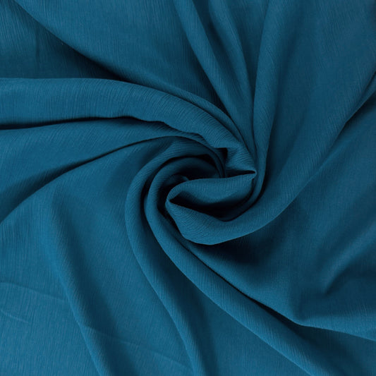 French Blue - Crinkle Yoryu Viscose