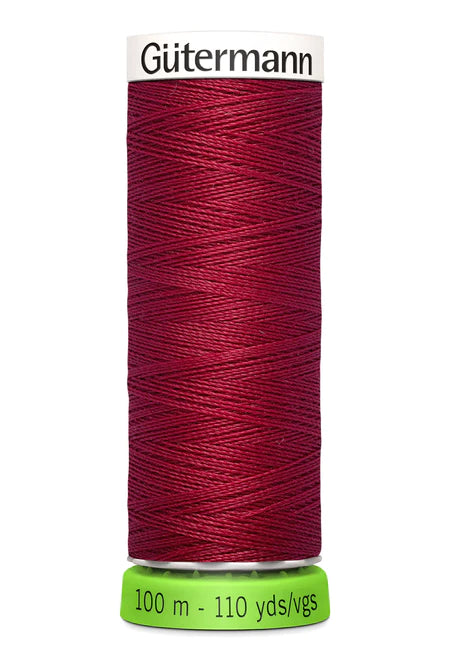 Gütermann rPet (100% Recycled) Sew-All Thread 100m - Col. 384 - Ruby Red