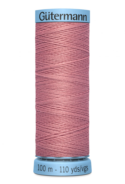 Gütermann 100% Spun Silk Thread  100m - Mauve