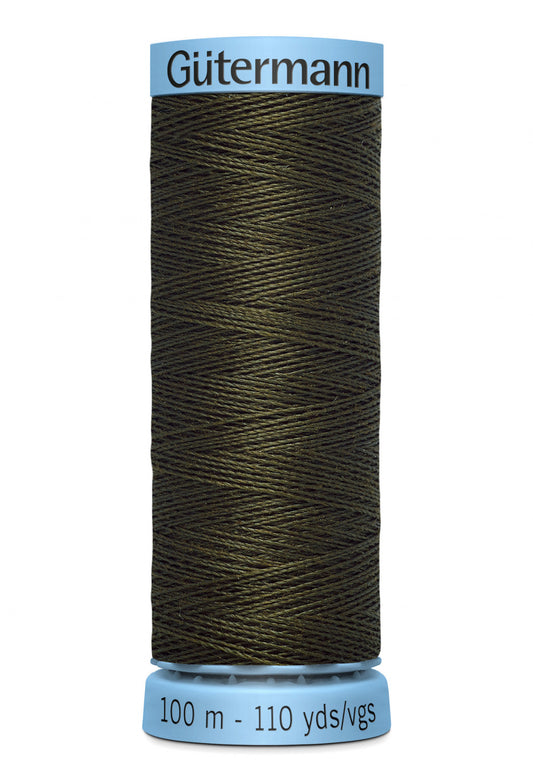 Gütermann 100% Spun Silk Thread  100m - Wood