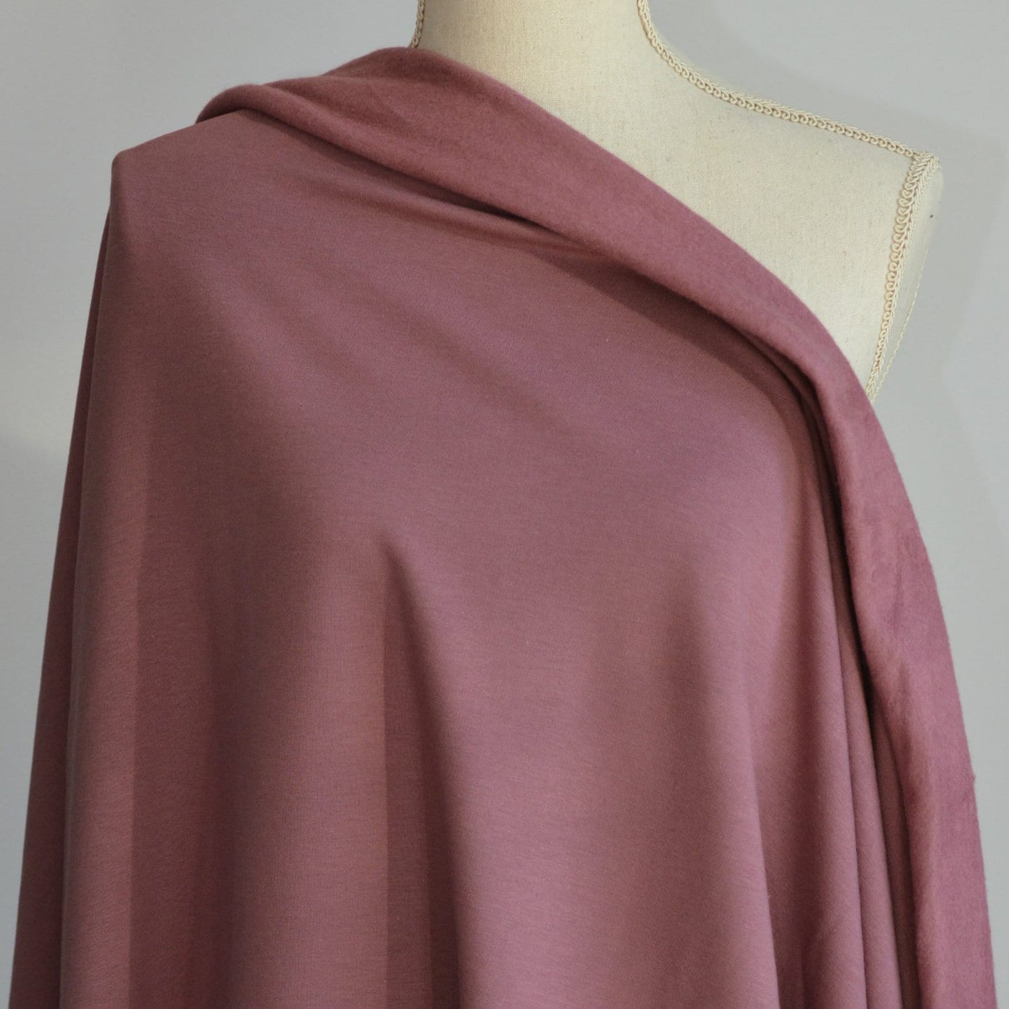 Bamboo Cotton Sweatshirt Fleece - Rose Brown