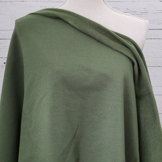 Bamboo Cotton Sweatshirt Fleece - Moss Green