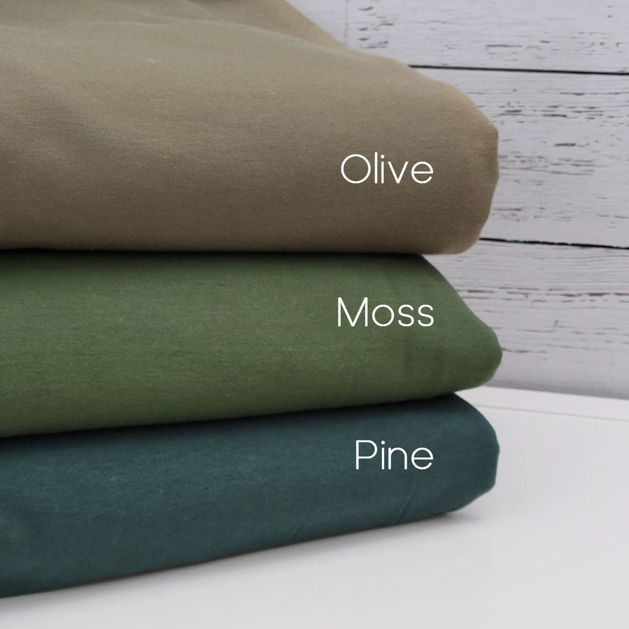 Bamboo Cotton Sweatshirt Fleece - Moss Green