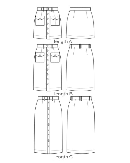 Blair Skirt - 0 - 18 - By True Bias Patterns