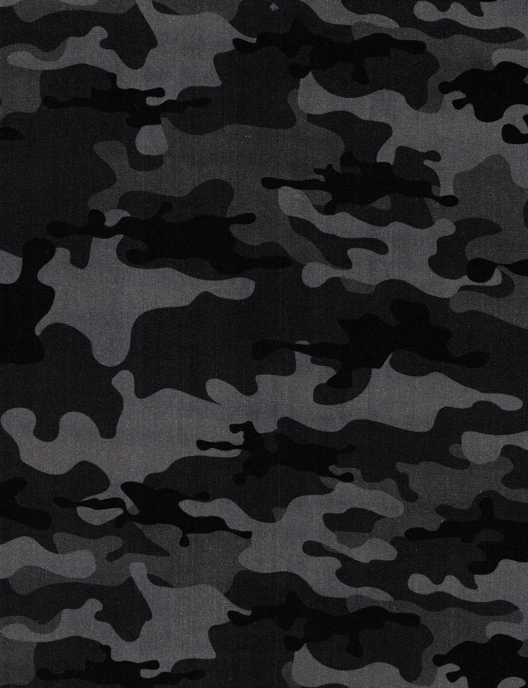 Camo - Gray - Cotton Fabric