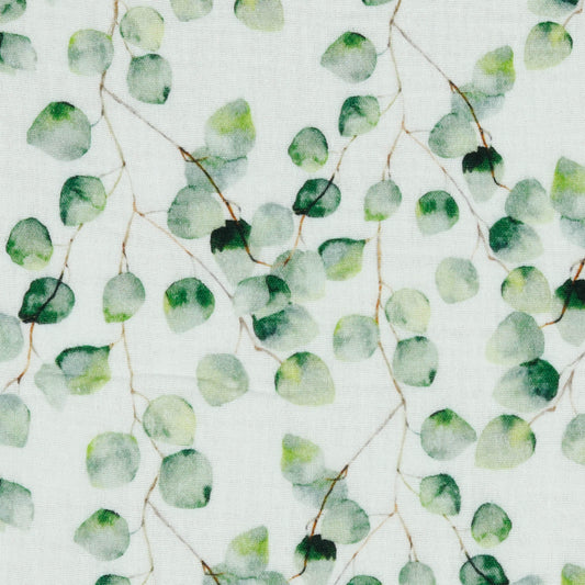 Eucalyptus - Organic Digitally Printed Double Gauze