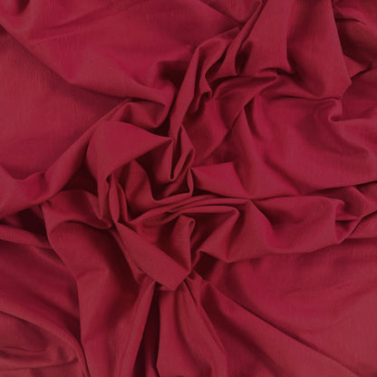 Organic Cotton Slub Jersey - Ruby Red