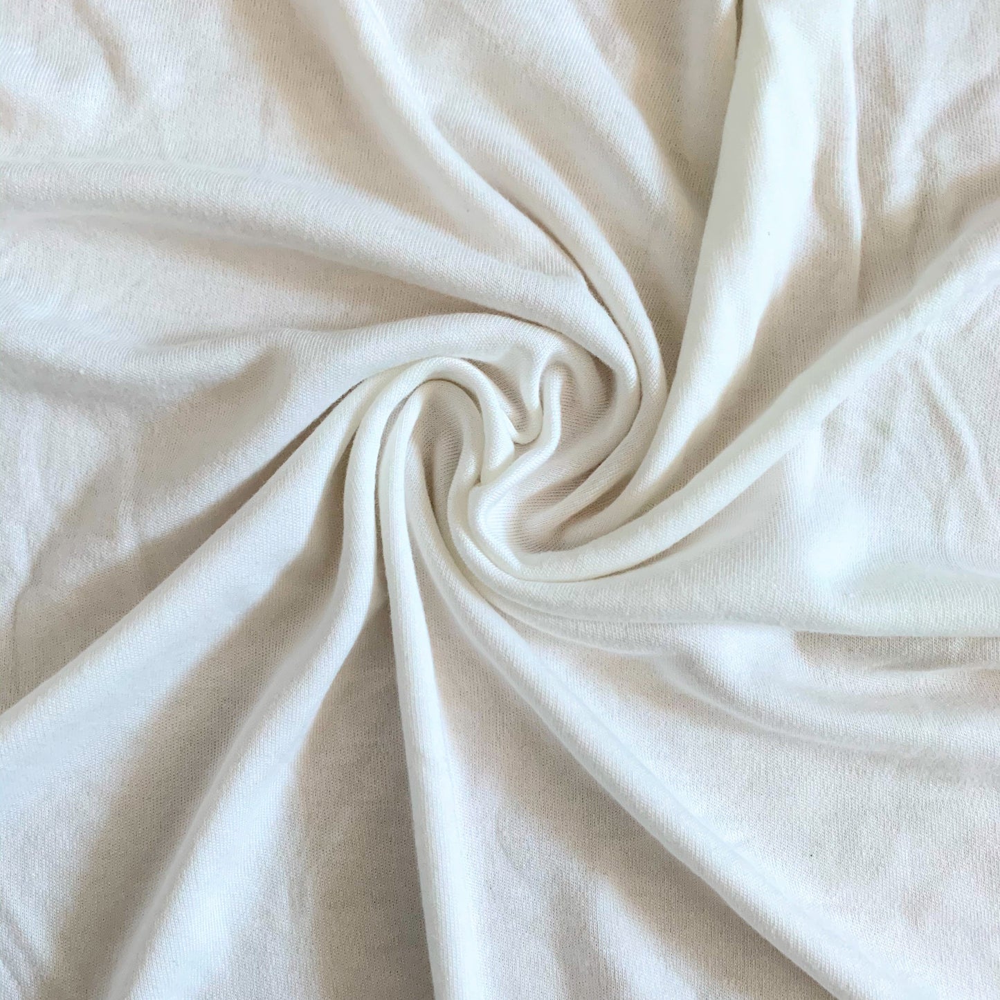 Bamboo Jersey White - 1/2 Yard - Riverside Fabrics