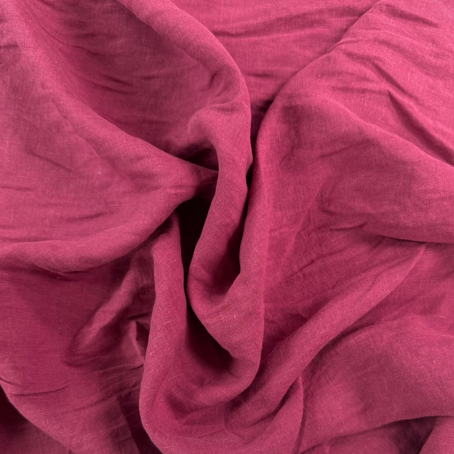 Stone Washed Linen - Dark Fuchsia