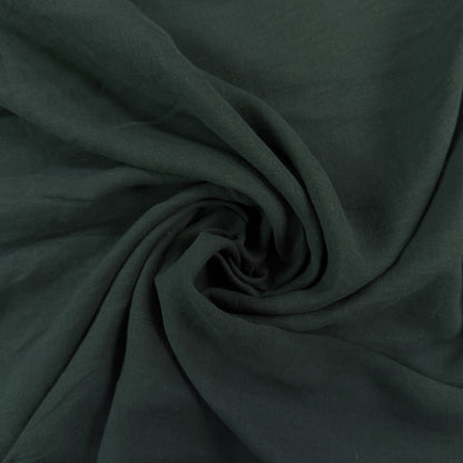 Stone Washed Linen - Forest Green