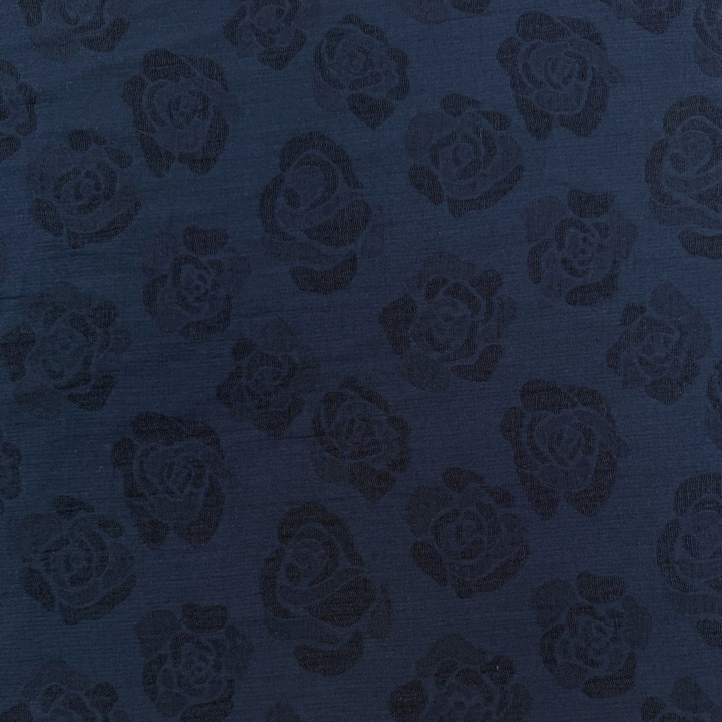 Linen Cotton Jacquard - Navy