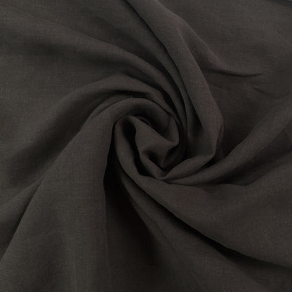 Stone Washed Linen - Dark Espresso