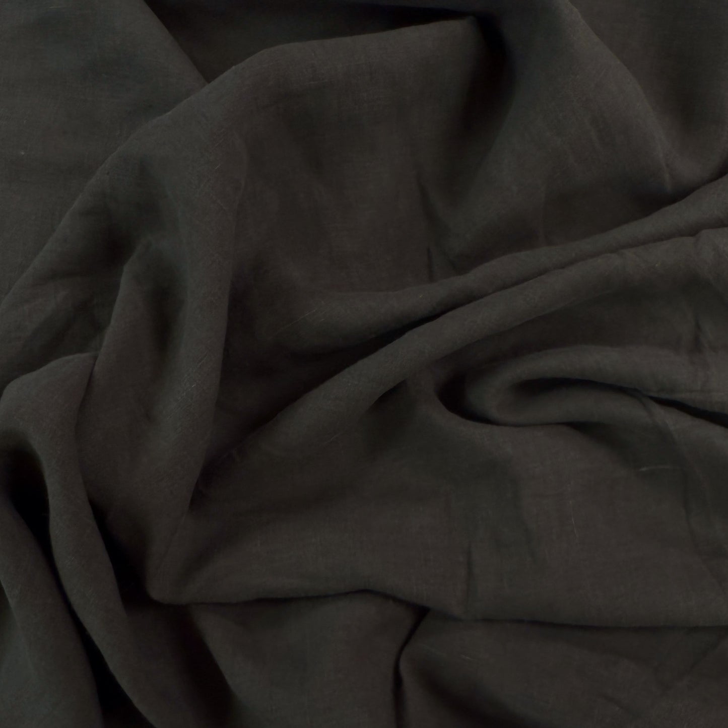 Stone Washed Linen - Dark Espresso