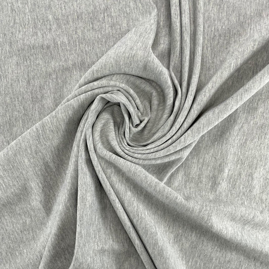 29" Remnant - TENCEL™ Lyocell Organic Cotton French Terry - Heathered Grey Mix