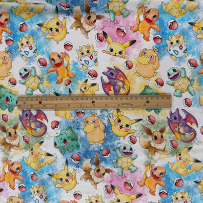 Cotton Jersey Knit - Pokemon