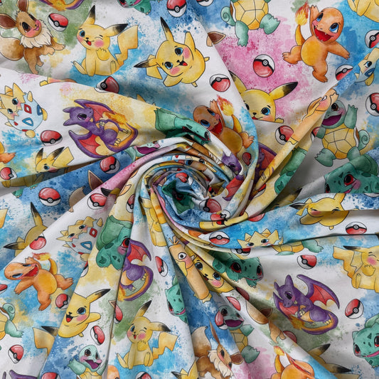 Cotton Jersey Knit - Pokemon
