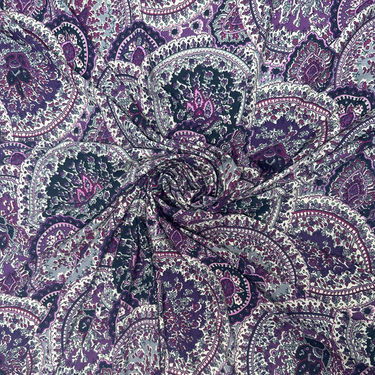 Deadstock Poly Medallion Print - Purple