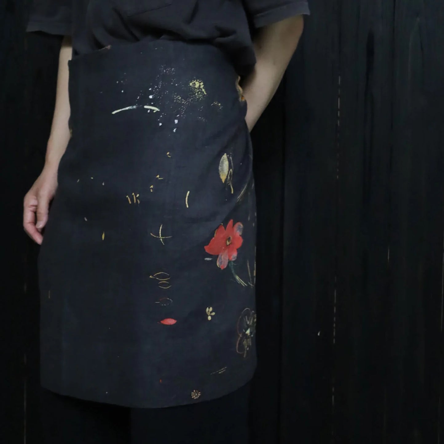 nani IRO - Hana no toki niwa - 1D - Linen Sheeting