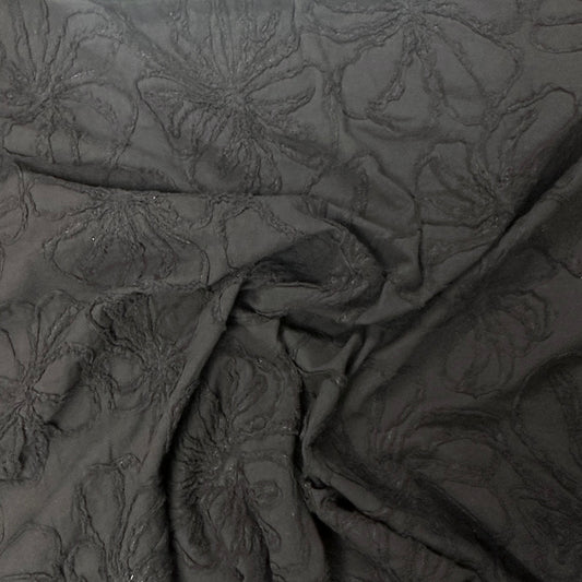 Floral Embroidered Cotton Voile - Deadstock Fabric