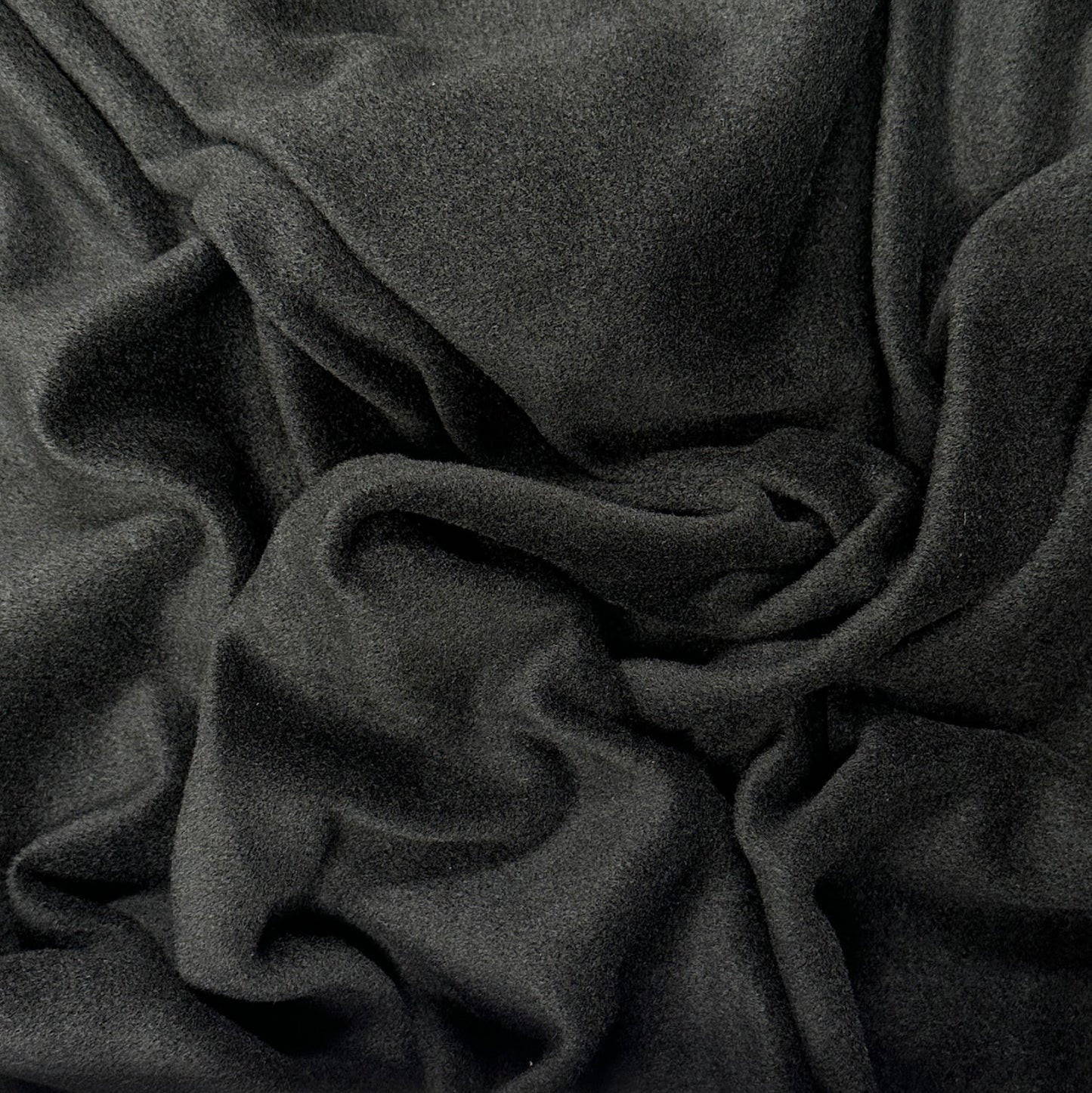 Heavy Polyester Velvet - Black - Deadstock Fabric