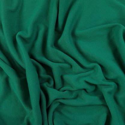 Bamboo Cotton 2×2 Rib - Holly Green