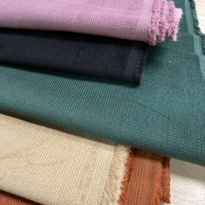 Fine Cotton Stretch Corduroy 16 Whale - Khaki