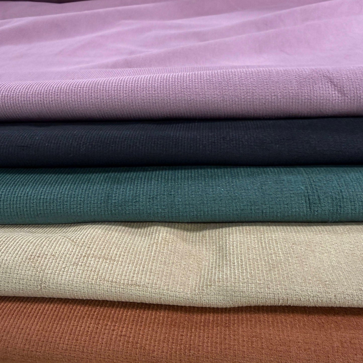 Fine Cotton Stretch Corduroy 16 Whale - Khaki