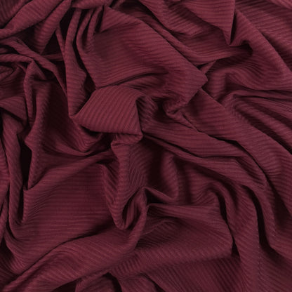 Bamboo Rib Knit - Burgundy