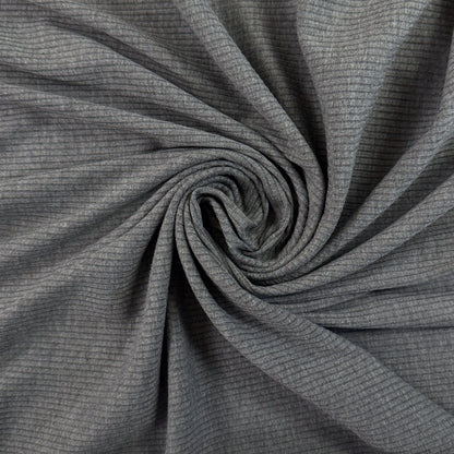 Bamboo Rib Knit - Dark Heather Grey