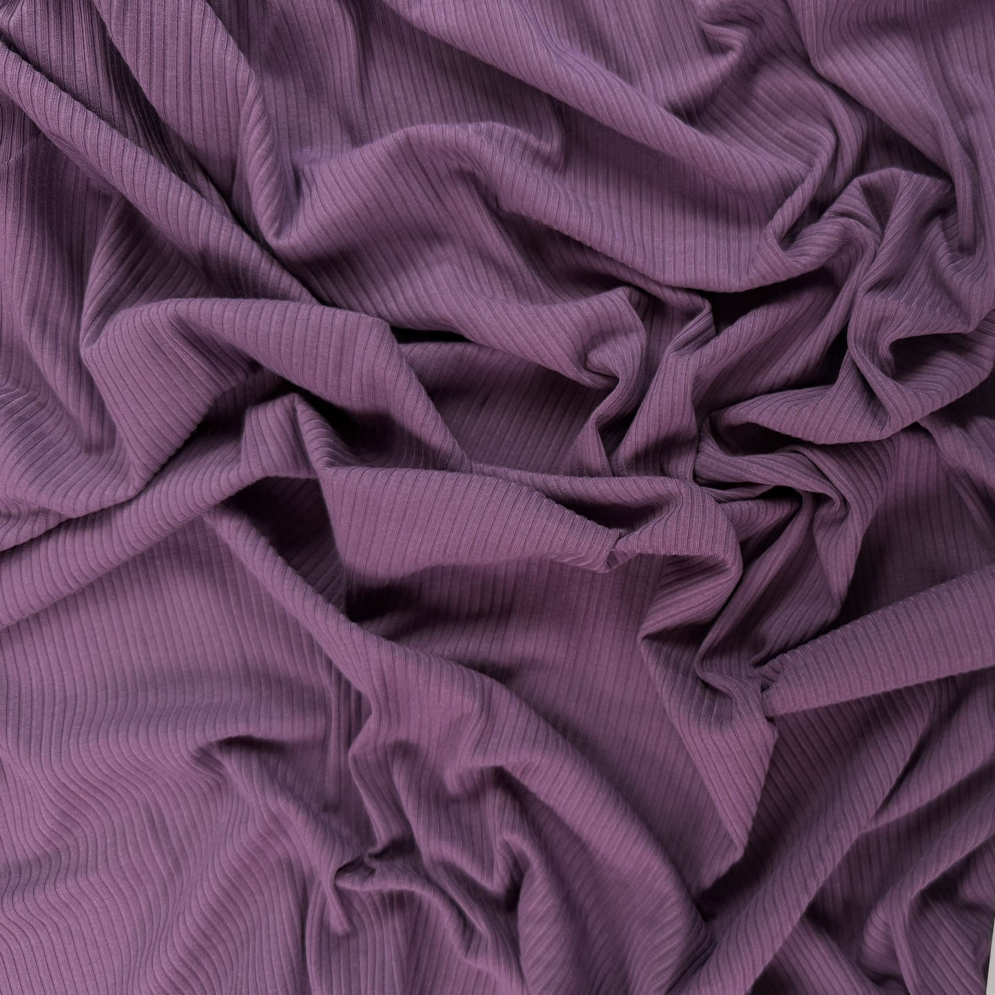 Bamboo Rib Knit - Prune