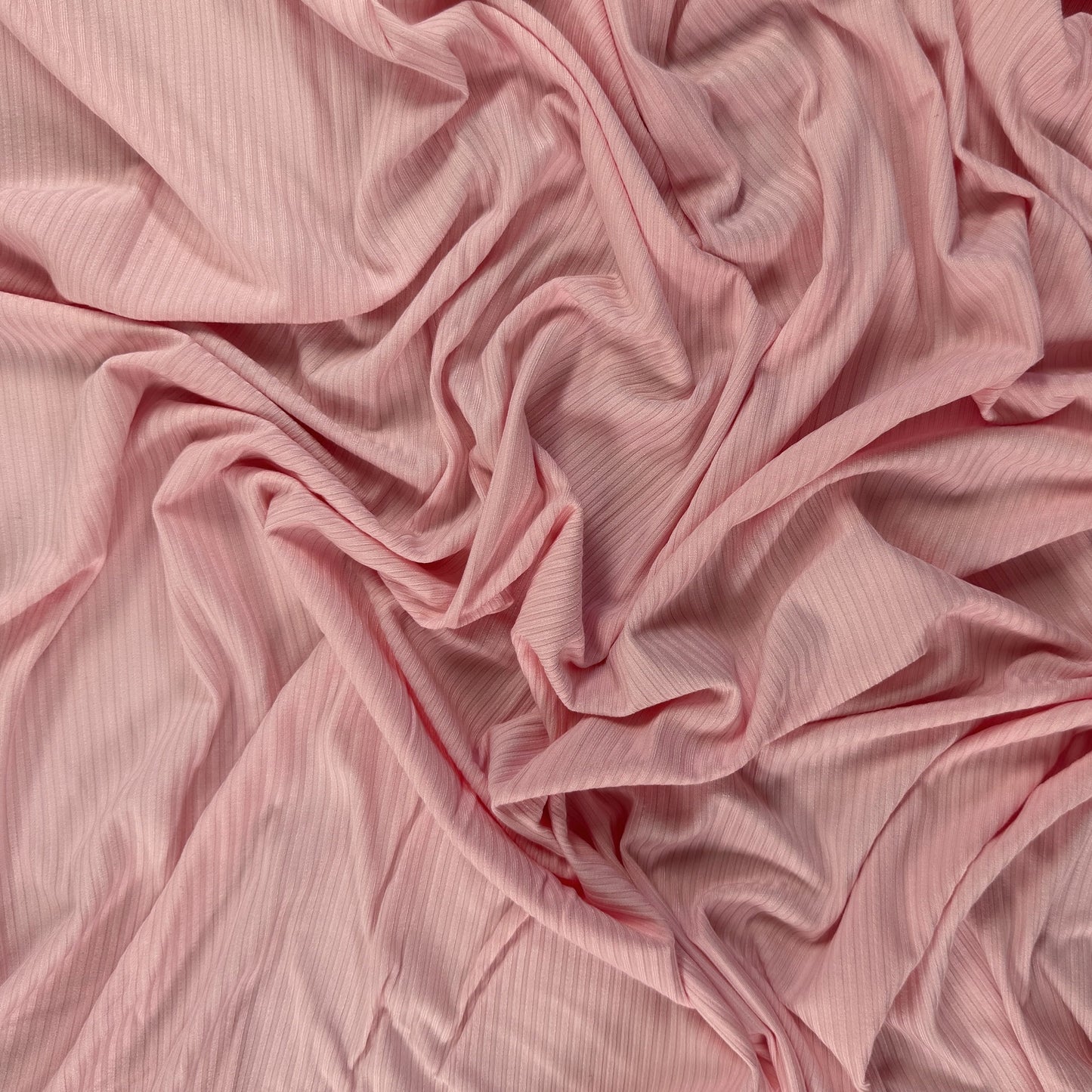 Bamboo Rib Knit - Baby Pink